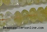 CRB308 15.5 inches 8*12mm faceted rondelle citrine gemstone beads