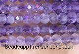 CRB3102 15.5 inches 2*3mm faceted rondelle tiny light amethyst beads