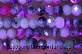 CRB3120 15.5 inches 2*3mm faceted rondelle tiny ruby zoisite beads