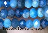 CRB3175 15.5 inches 2.5*4mm faceted rondelle tiny apatite beads