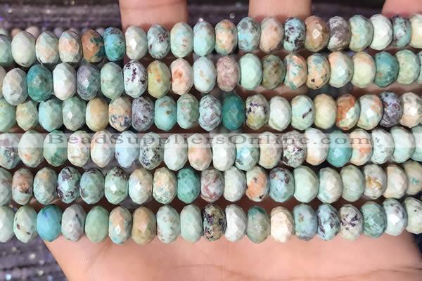 CRB3216 15.5 inches 5*8mm faceted rondelle chrysotine beads