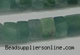 CRB322 15.5 inches 8*12mm tyre matte fluorite gemstone beads