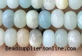 CRB4036 15.5 inches 4*6mm rondelle amazonite beads wholesale