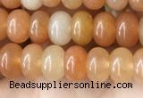 CRB4040 15.5 inches 4*6mm rondelle red aventurine beads wholesale