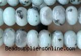 CRB4048 15.5 inches 4*6mm rondelle sesame jasper beads wholesale