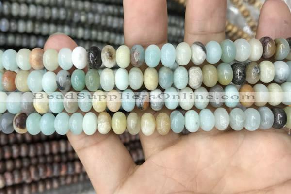 CRB4078 15.5 inches 5*8mm rondelle amazonite beads wholesale