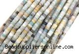 CRB4150 15 inches 2*4mm heishi colorful amazonite beads wholesale