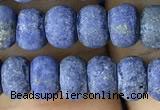 CRB5025 15.5 inches 4*6mm rondelle matte lapis lazuli beads wholesale