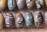 CRB5342 15.5 inches 5*8mm rondelle artistic jasper beads