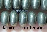 CRB5351 15.5 inches 5*8mm rondelle pyrite beads wholesale