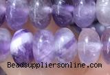 CRB5353 15.5 inches 5*8mm rondelle amethyst beads wholesale