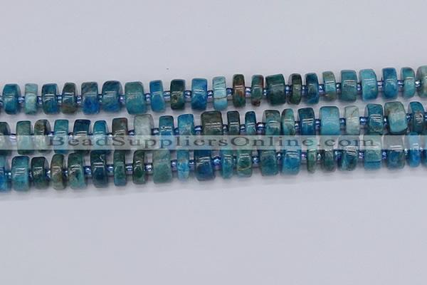 CRB539 15.5 inches 7*14mm tyre apatite gemstone beads wholesale