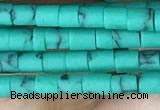 CRB5523 15 inches 2*2mm heishi synthetic turquoise beads wholesale