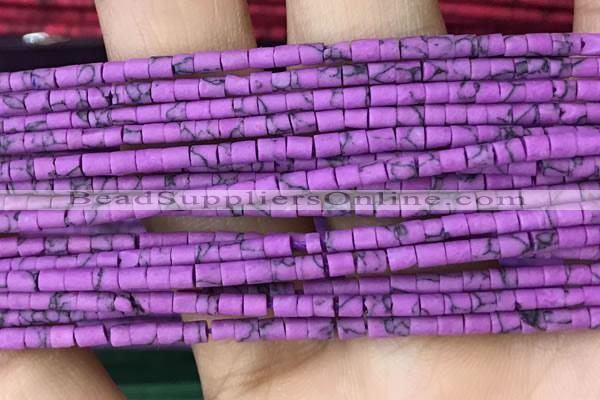 CRB5525 15 inches 2*2mm heishi synthetic turquoise beads wholesale