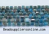 CRB5601 15.5 inches 7mm - 8mm faceted tyre apatite beads