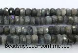 CRB5622 15.5 inches 7*11mm - 8*12mm faceted rondelle labradorite beads