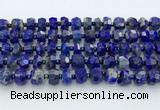 CRB5629 15.5 inches 6*9mm – 9*10mm faceted rondelle lapis lazuli beads