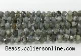 CRB5656 15.5 inches 6*10mm-7*11mm faceted rondelle labradorite beads wholesale