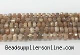 CRB5657 15.5 inches 6*10mm-7*11mm faceted rondelle moonstone beads wholesale