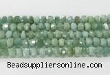 CRB5658 15.5 inches 6*10mm-7*11mm faceted rondelle jade beads wholesale