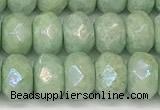 CRB5706 15 inches 5*8mm faceted rondelle AB-color jade beads