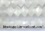 CRB5741 15 inches 2*3mm faceted white moonstone beads