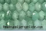 CRB5746 15 inches 2*3mm faceted emerald beads