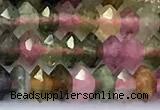 CRB5755 15 inches 2*3mm faceted tourmaline beads