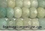 CRB5793 15 inches 4*6mm, 5*8mm faceted rondelle amazonite beads