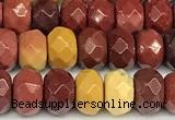 CRB5805 15 inches 4*6mm, 5*8mm, 6*10mm faceted rondelle mookaite beads