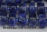 CRB640 15.5 inches 6*12mm tyre sodalite gemstone beads