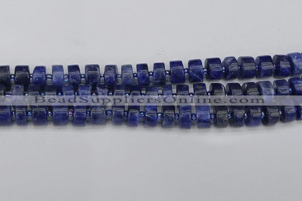 CRB640 15.5 inches 6*12mm tyre sodalite gemstone beads