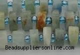 CRB645 15.5 inches 5*8mm tyre aquamarine gemstone beads