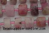 CRB657 15.5 inches 5*8mm tyre pink tourmaline gemstone beads