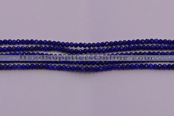 CRB701 15.5 inches 2*3mm faceted rondelle lapis lazuli beads