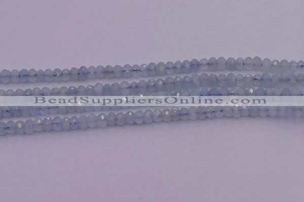 CRB711 15.5 inches 2.5*4mm faceted rondelle aquamarine beads