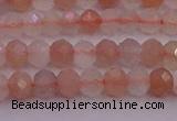 CRB715 15.5 inches 3*4mm faceted rondelle rainbow moonstone beads