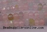 CRB716 15.5 inches 2.5*4mm faceted rondelle morganite beads