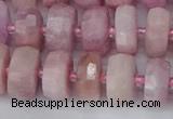 CRB827 15.5 inches 7*12mm faceted rondelle kunzite beads