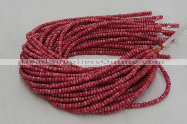 CRC05 16 inches 4*6mm rondell rhodochrosite gemstone beads wholesale