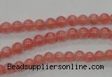 CRC101 15.5 inches 5mm round natural argentina rhodochrosite beads