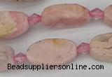 CRC1011 15.5 inches 8*16mm oval rhodochrosite gemstone beads