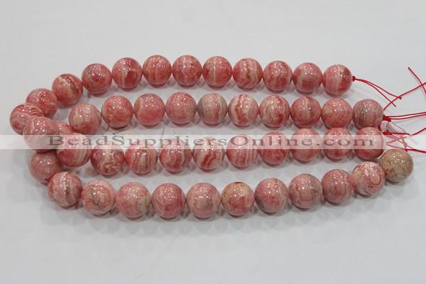 CRC102 15.5 inches 18mm round natural argentina rhodochrosite beads