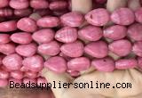 CRC1064 15.5 inches 13*18mm flat teardrop rhodochrosite beads