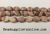 CRC1087 15.5 inches 18*25mm flat teardrop rhodochrosite beads