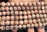 CRC1150 15.5 inches 8mm round rhodochrosite gemstone beads