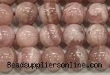 CRC1187 15.5 inches 7mm round Argentina rhodochrosite beads