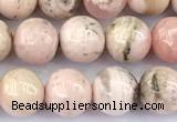 CRC1197 15 inches 8mm round rhodochrosite gemstone beads