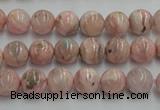 CRC152 15.5 inches 8mm round Argentina rhodochrosite beads