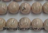 CRC155 15.5 inches 14mm round Argentina rhodochrosite beads